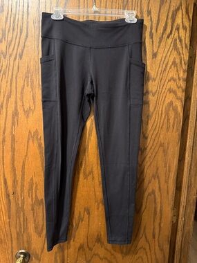 Lucy Black Leggings with Side Pockets